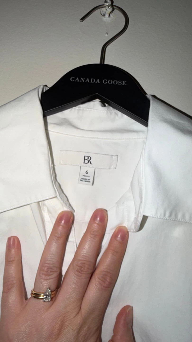 Banana Republic White Sleeveless Blouse Size 6 Petite - photo 3