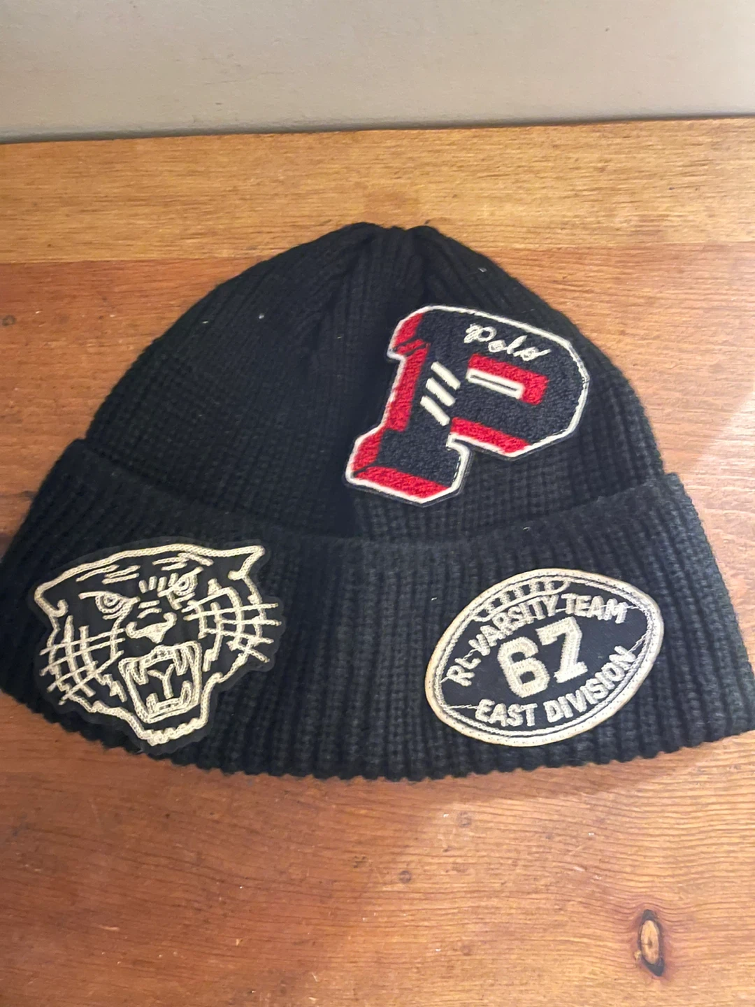 Polo Ralph Lauren Varsity Patch Beanie - photo 2