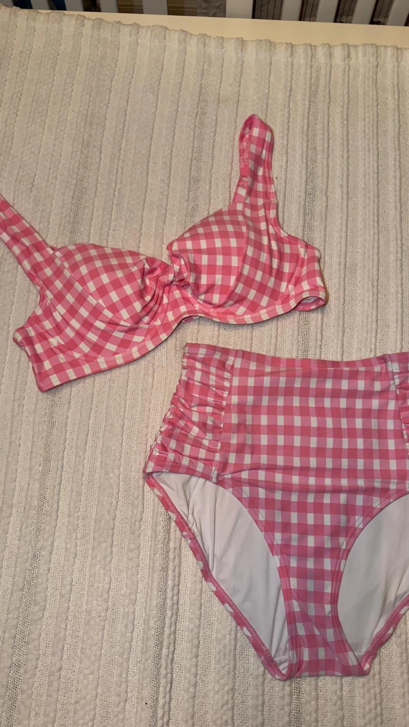 Anne Cole Pink Gingham Bikini Set - photo 5
