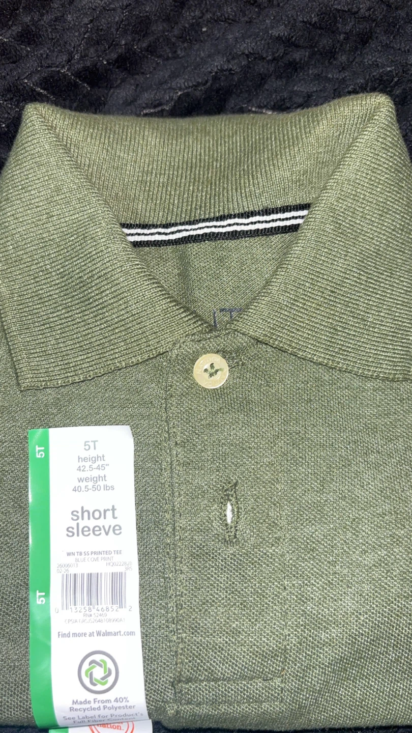Nautica Olive Green Polo Shirt 5T