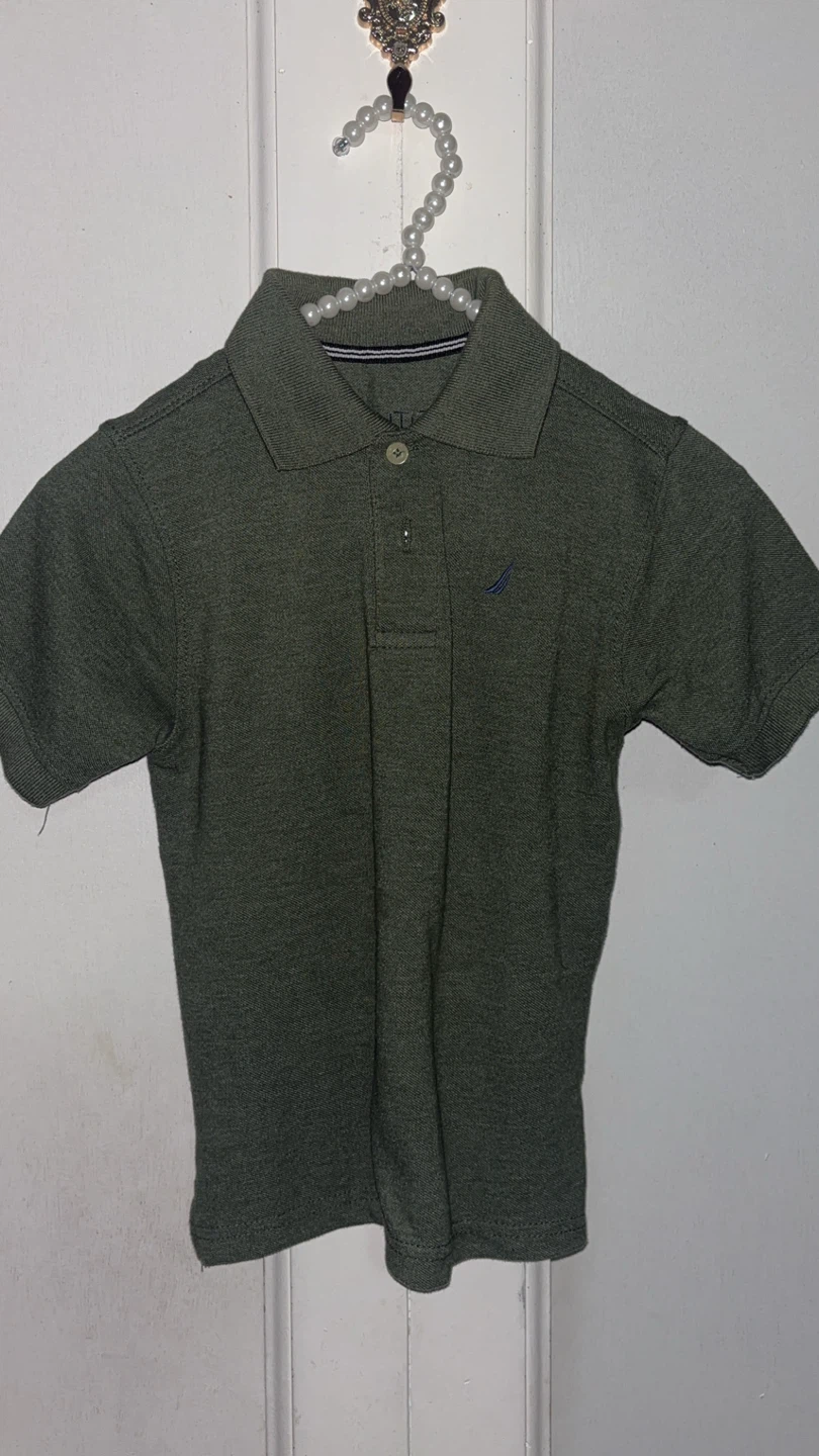 Nautica Olive Green Polo Shirt 5T - photo 2