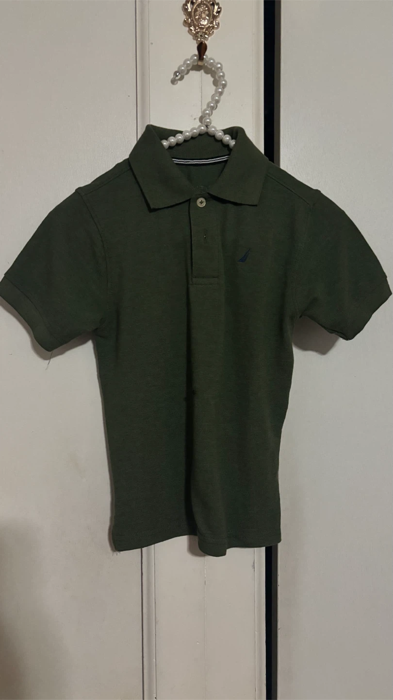 Nautica Olive Green Polo Shirt 5T - photo 3