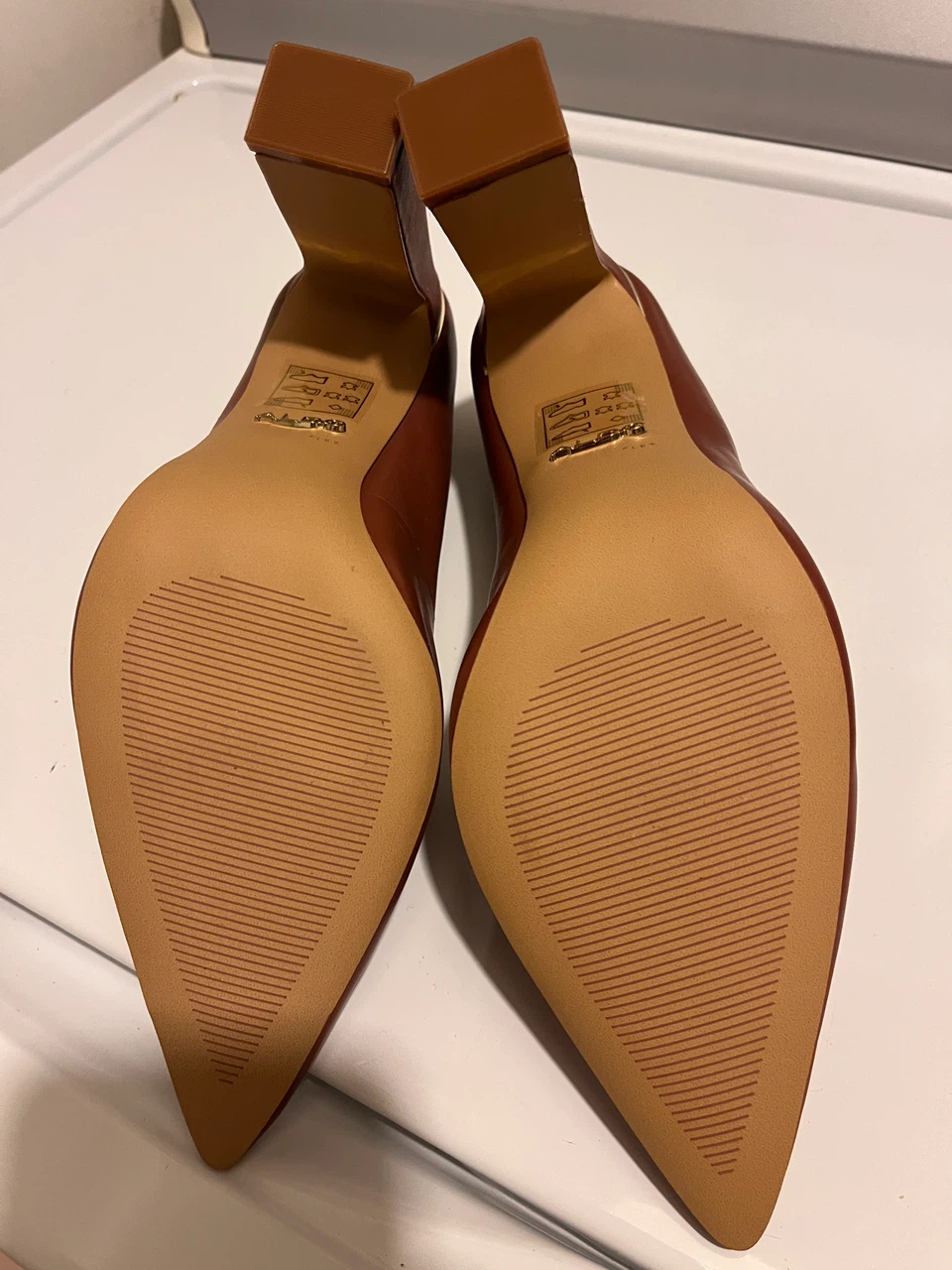 ALDO Brown Block Heel Pumps - photo 5