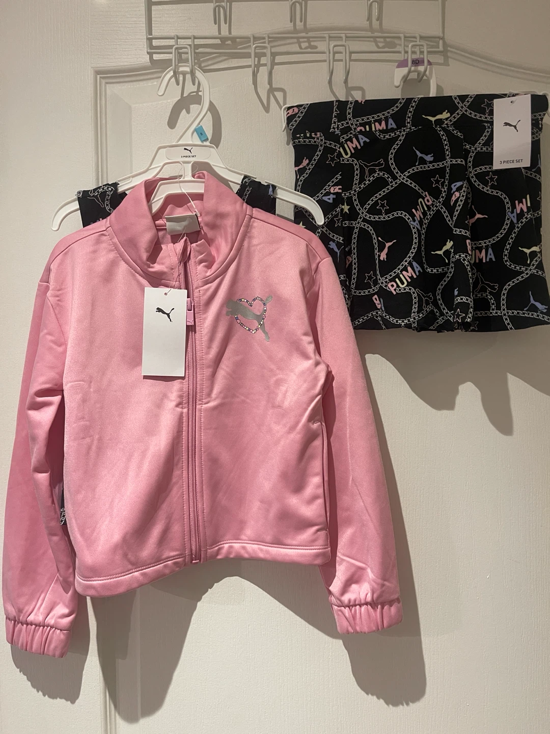 Puma girl’s Track Jacket, Tank & Skort Set