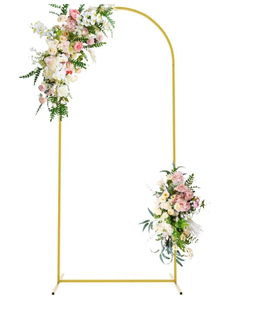 Gold Metal Arch Backdrop Stand