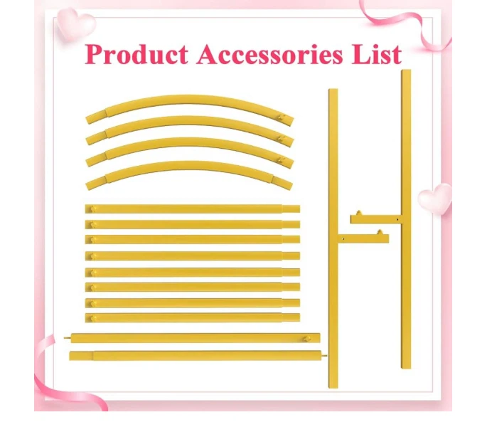 Gold Metal Arch Backdrop Stand - photo 3