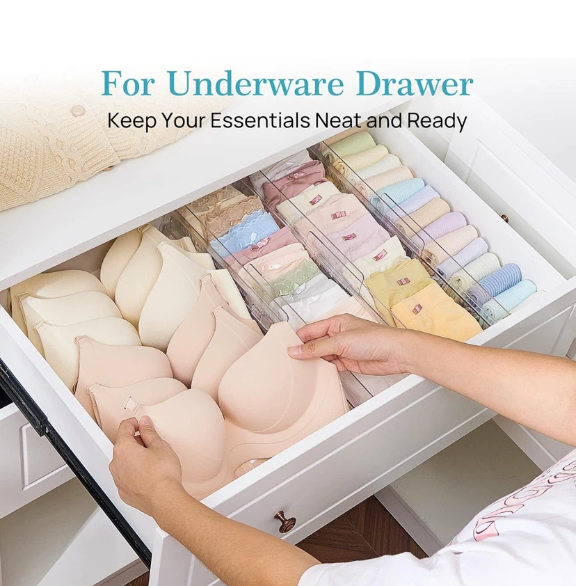 Clear Adjustable Drawer Dividers - photo 5