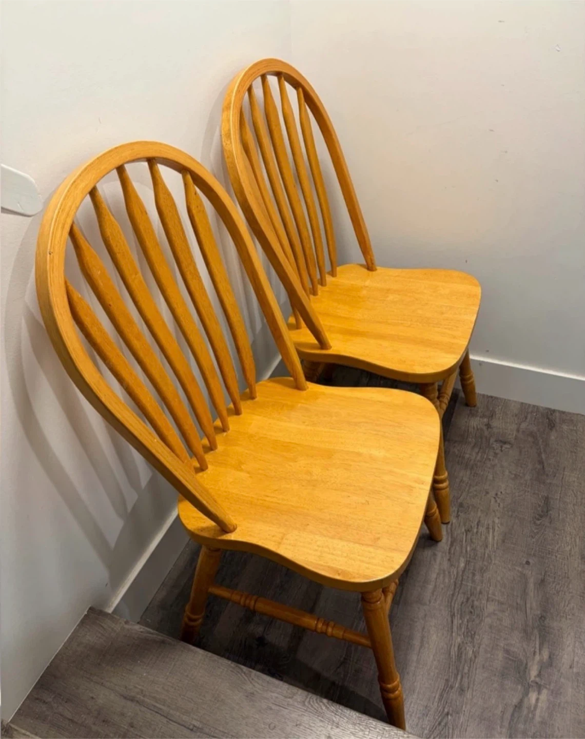 pair of wooden chairs for $30 - photo 2