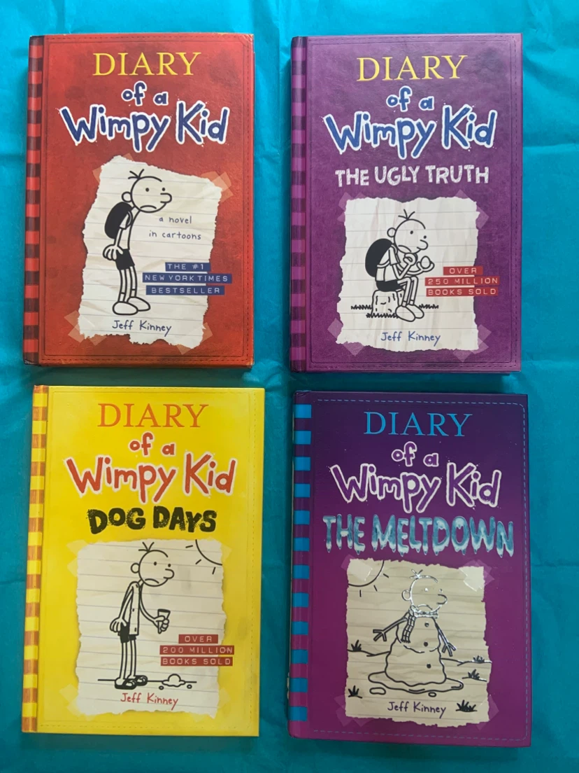 4 Hardcover Books•Diary of a Wimpy Kid Books