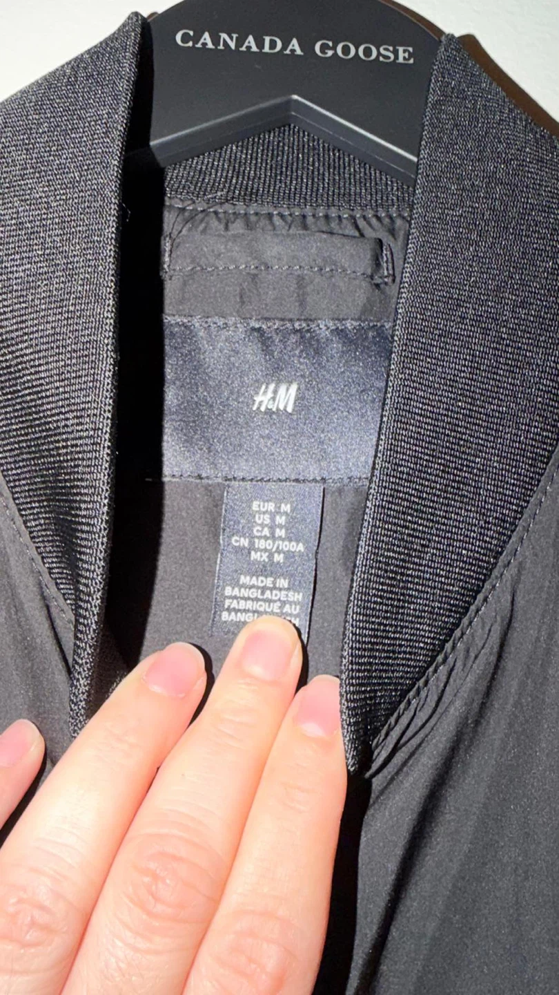 H&M Black Bomber Jacket - photo 2