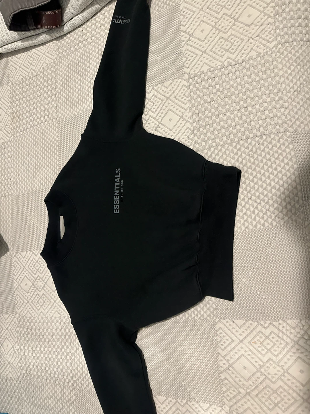 Essentials Fear of God Sweatshirt Black for kid - photo 2