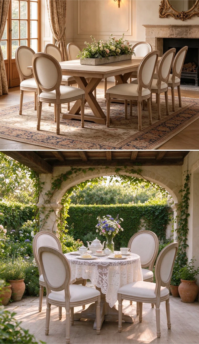 Set of 4 French Country Dining Chairs - photo 4