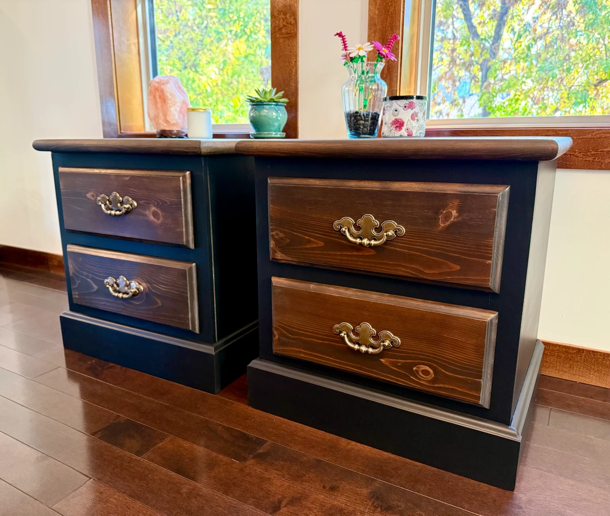 Refinished Solid Wood Nightstands - photo 2