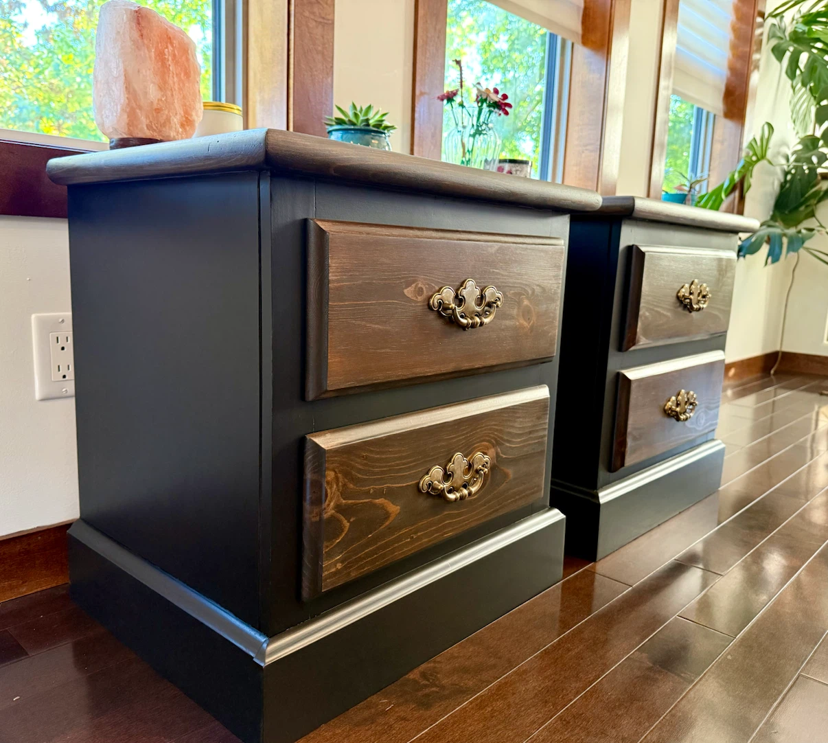 Refinished Solid Wood Nightstands - photo 3