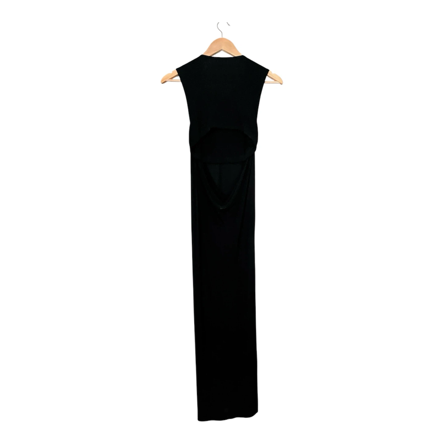 T by Alexander Wang Mesh-Paneled Back Cutout Maxi Dress - photo 3