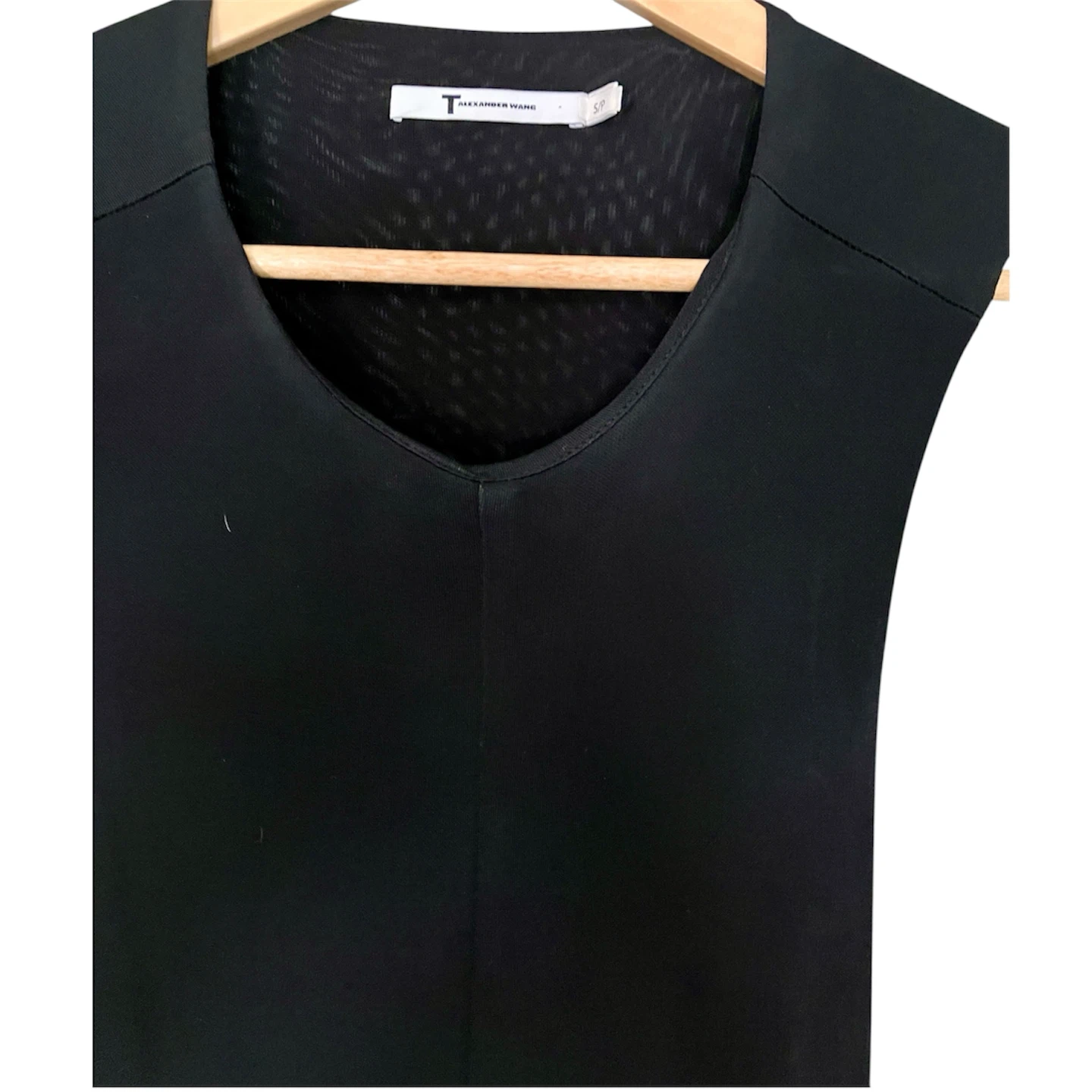 T by Alexander Wang Mesh-Paneled Back Cutout Maxi Dress - photo 4