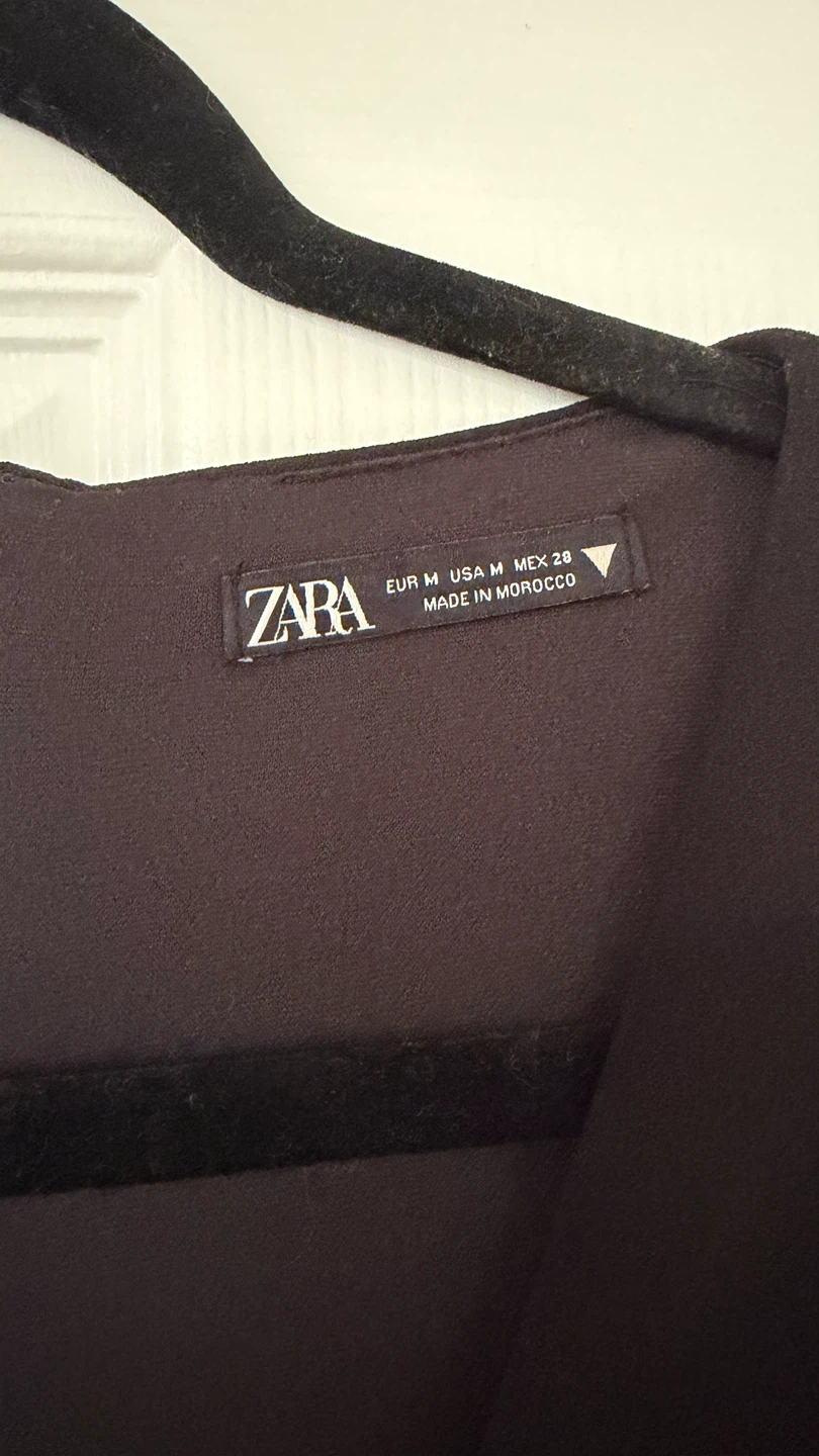 ZARA Black Long Sleeve Dress - photo 2
