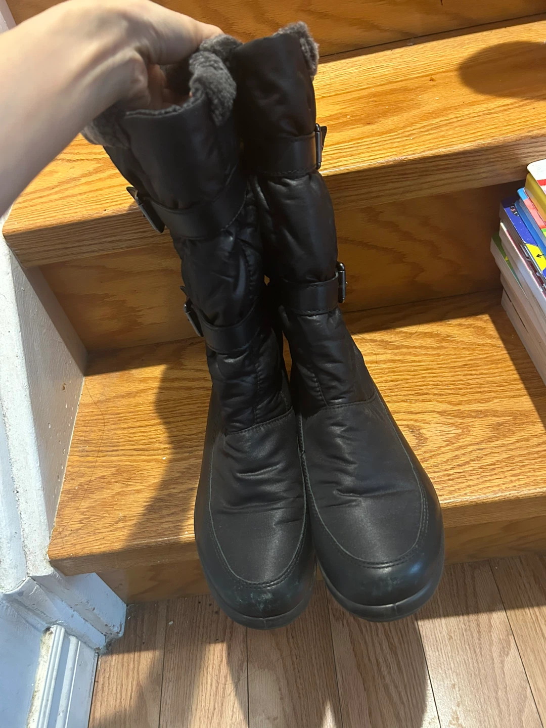 ECCO Black Gore-Tex Winter Boots Women Size 8 - photo 3