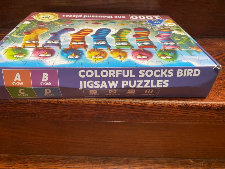 Colorful Socks Bird 1000 Piece Jigsaw Puzzle - photo 3