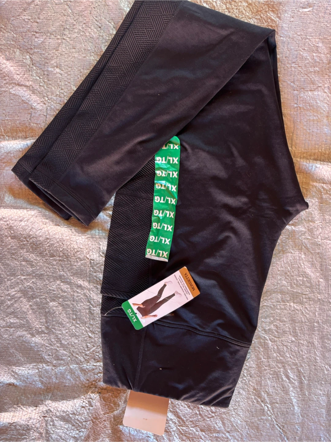 Mondetta High-Rise Jacquard Panel Leggings XL