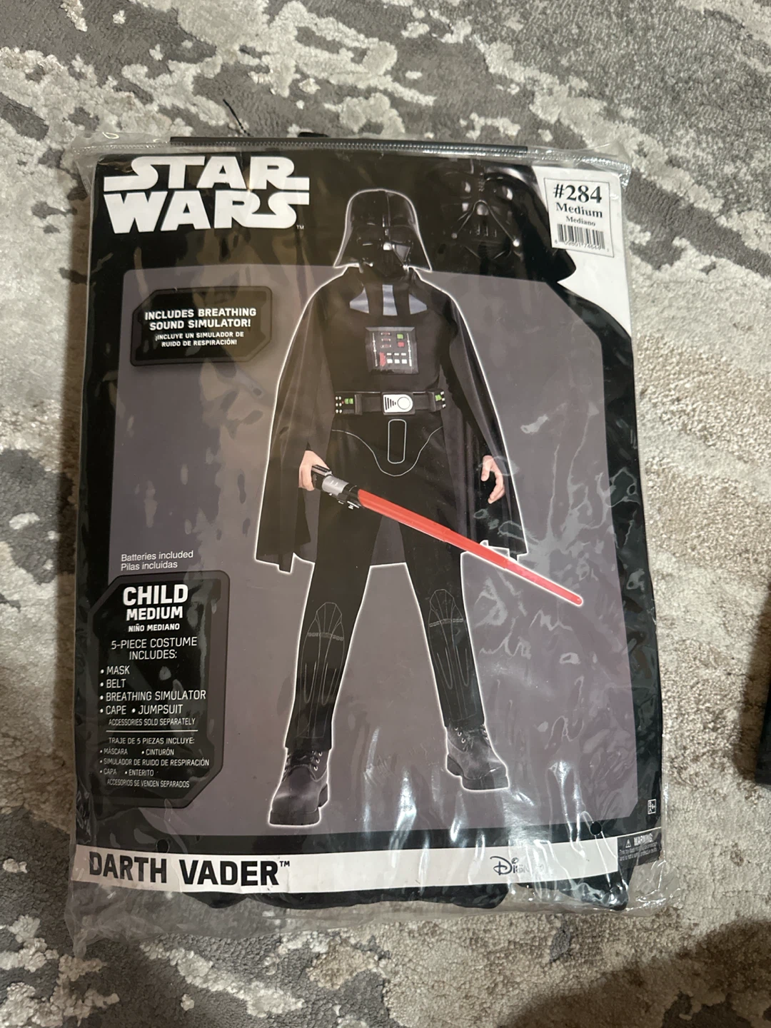 Star Wars Darth Vader Child Costume Size Medium - photo 2