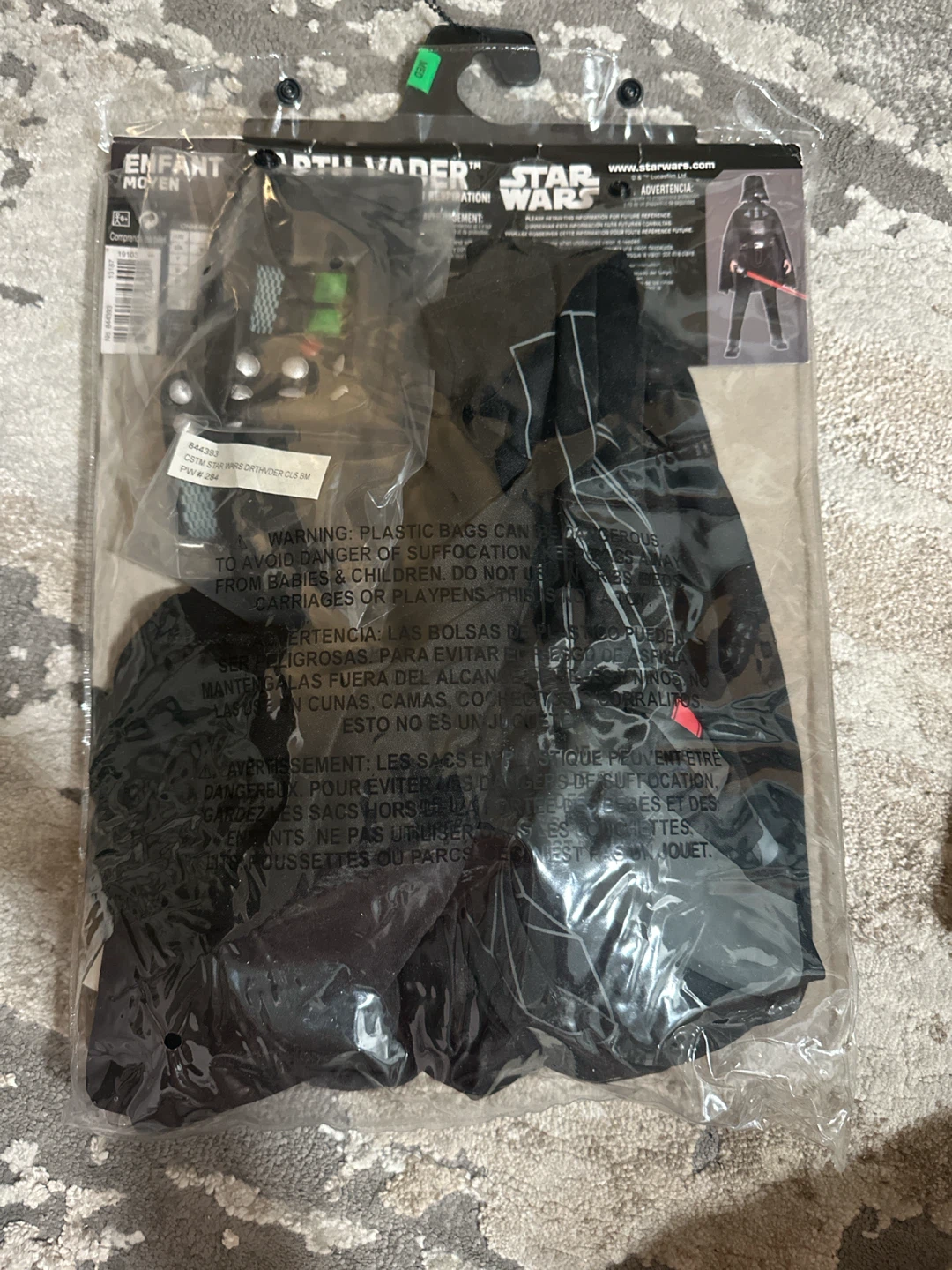 Star Wars Darth Vader Child Costume Size Medium - photo 3
