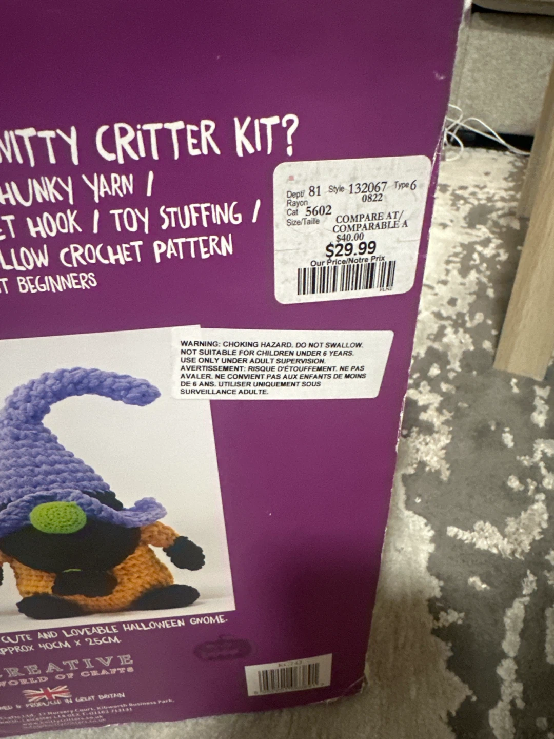 New Halloween Gnome Crochet Kit - photo 2