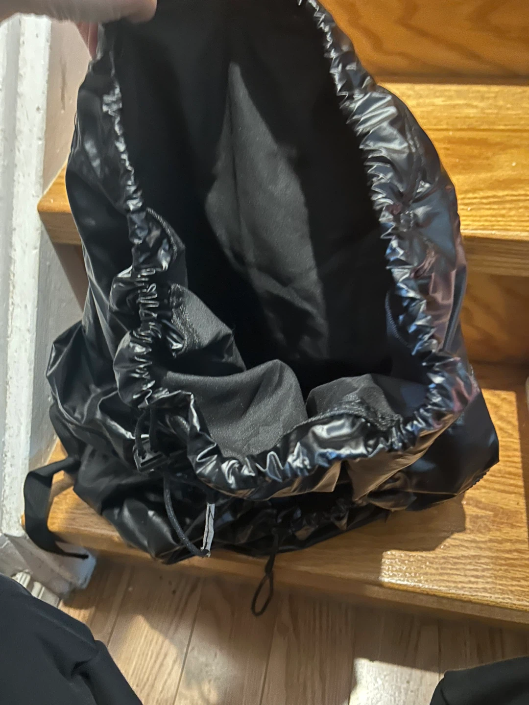 Black Drawstring Backpack - photo 3