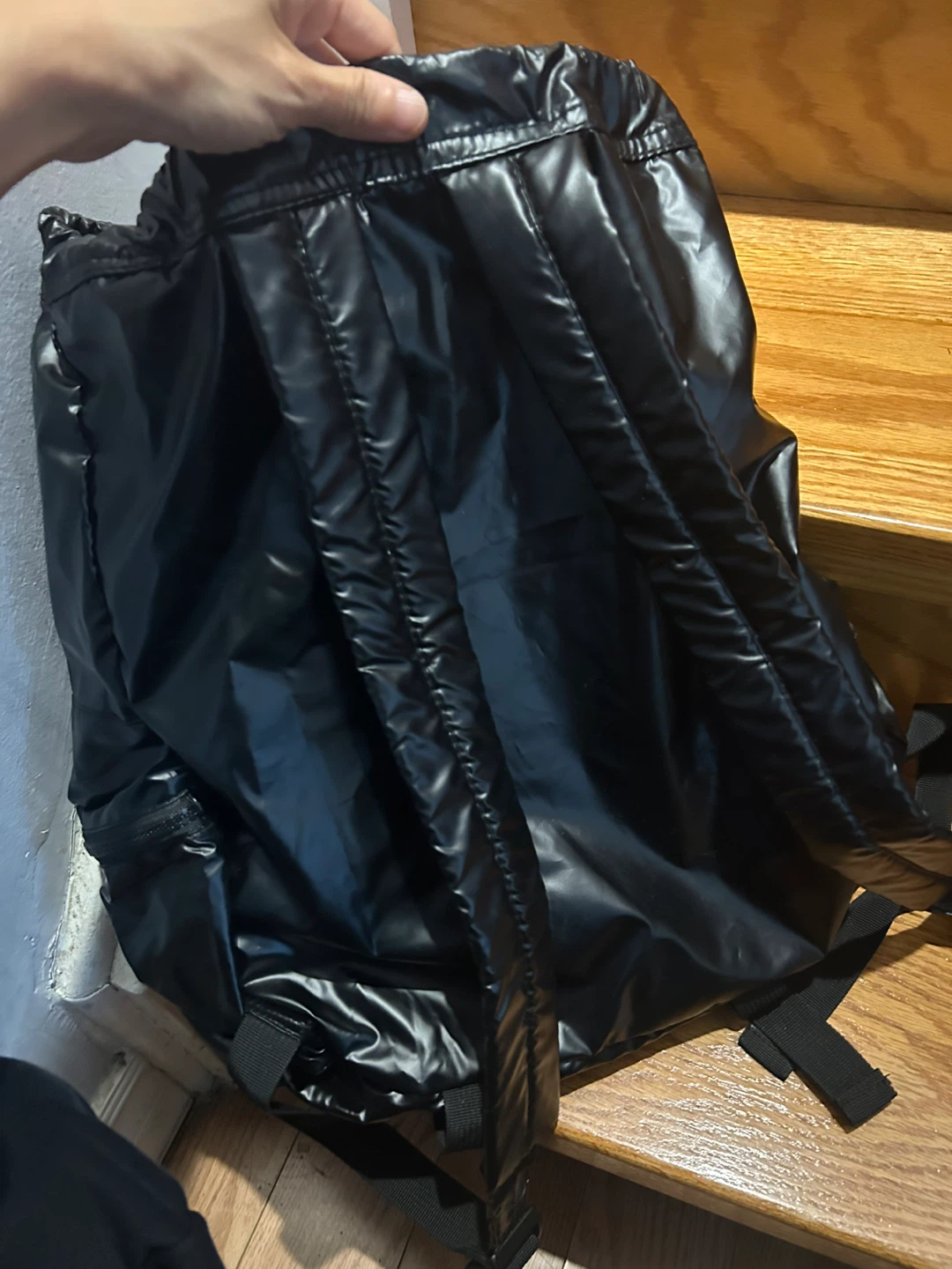 Black Drawstring Backpack - photo 4