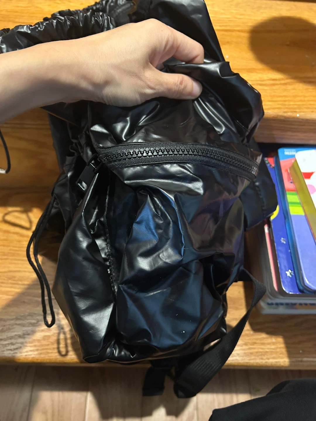 Black Drawstring Backpack - photo 5