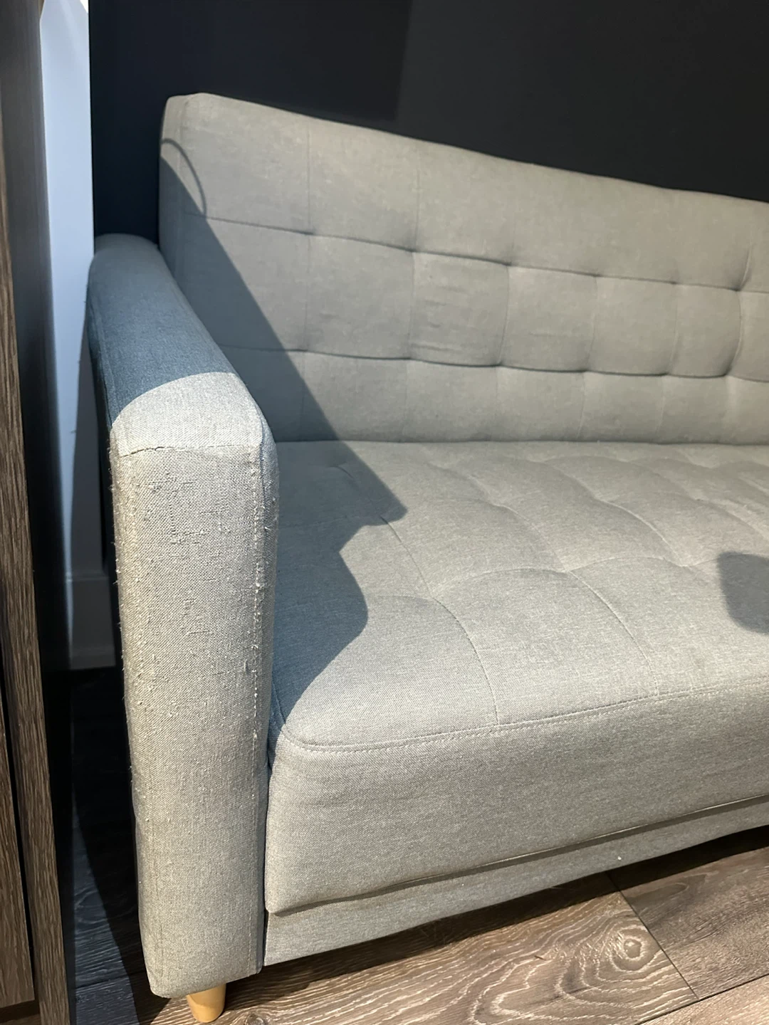 Grey Tufted Sofa Bed from Structube - photo 4