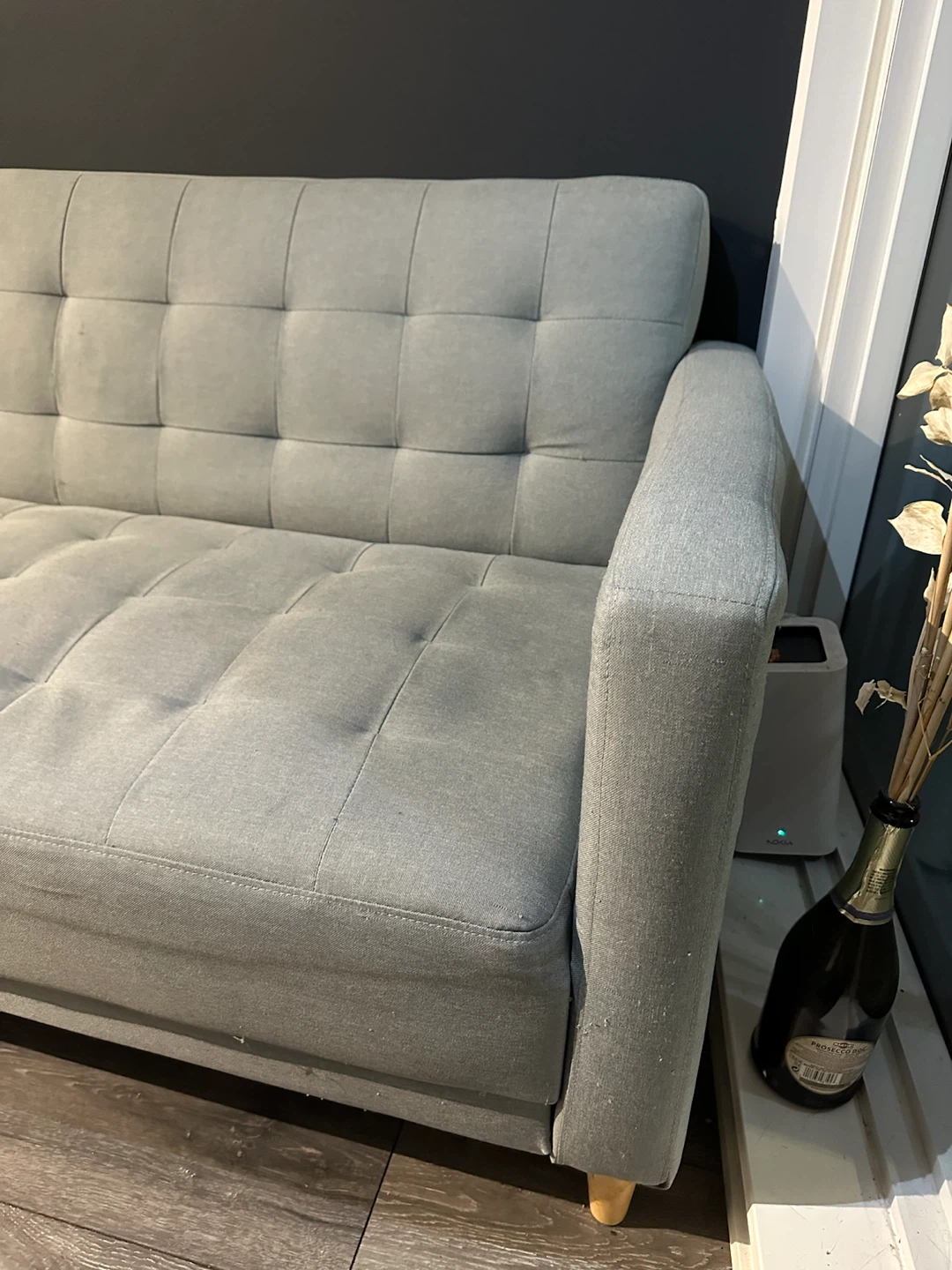 Grey Tufted Sofa Bed from Structube - photo 5