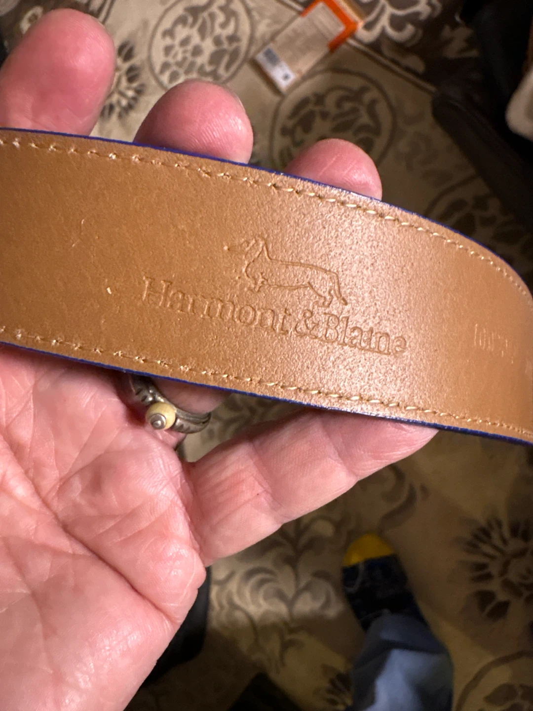 Harmont & Blaine Blue Suede Belt - photo 3