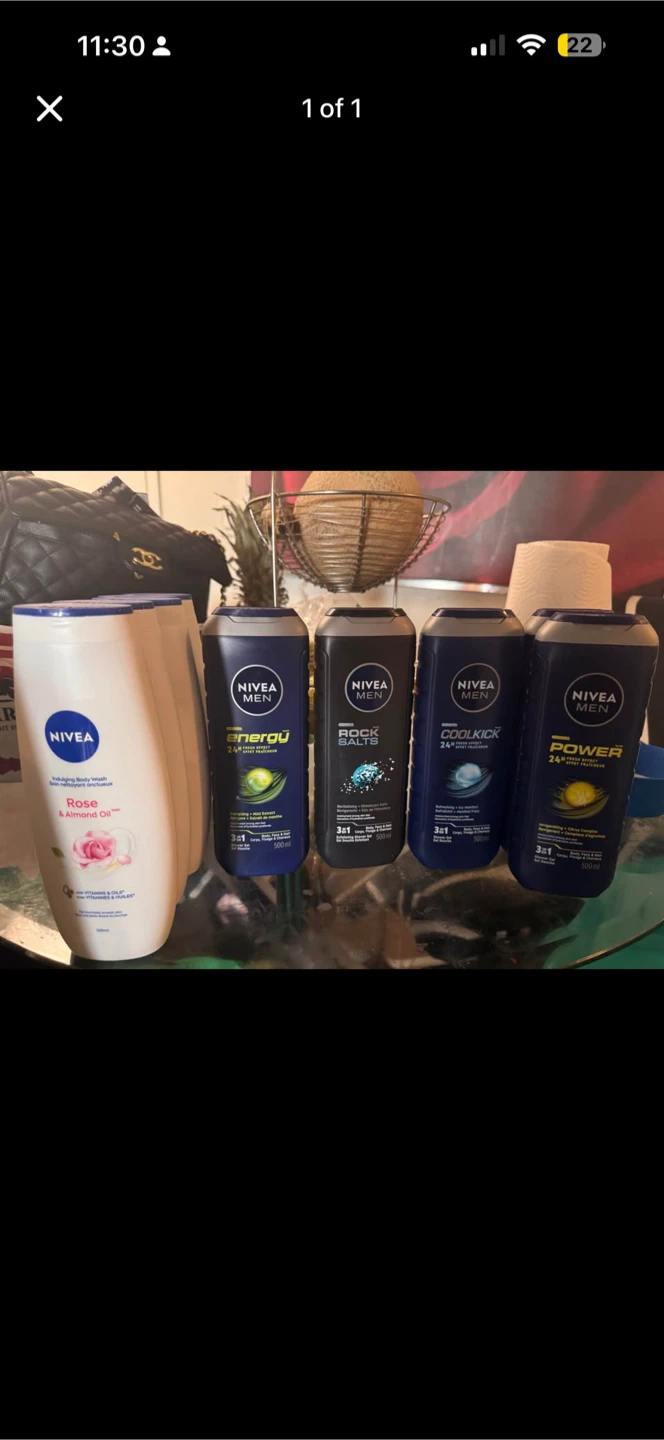 NIVEA Men and Rose Body Wash Collection