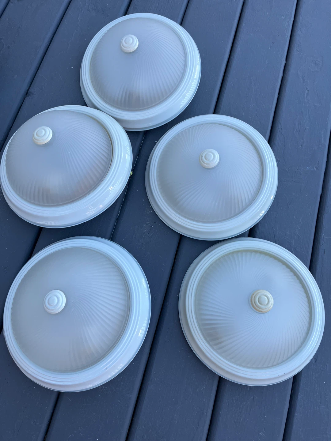 Set of 5 Flush Mount Ceiling Light Fixtures