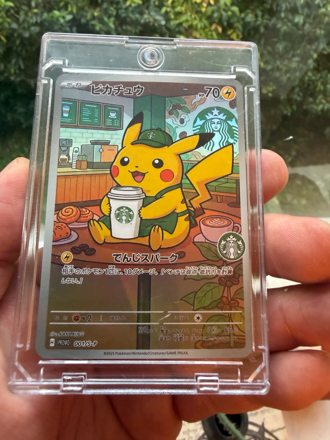 Starbucks Pikachu Promo Pokémon Trading Card