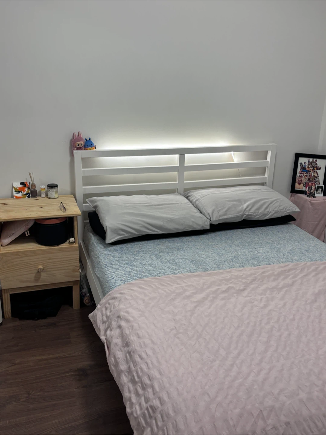 IKEA Bed Frame + Orthopaedic Mattress + Nightstand — $300 - photo 3