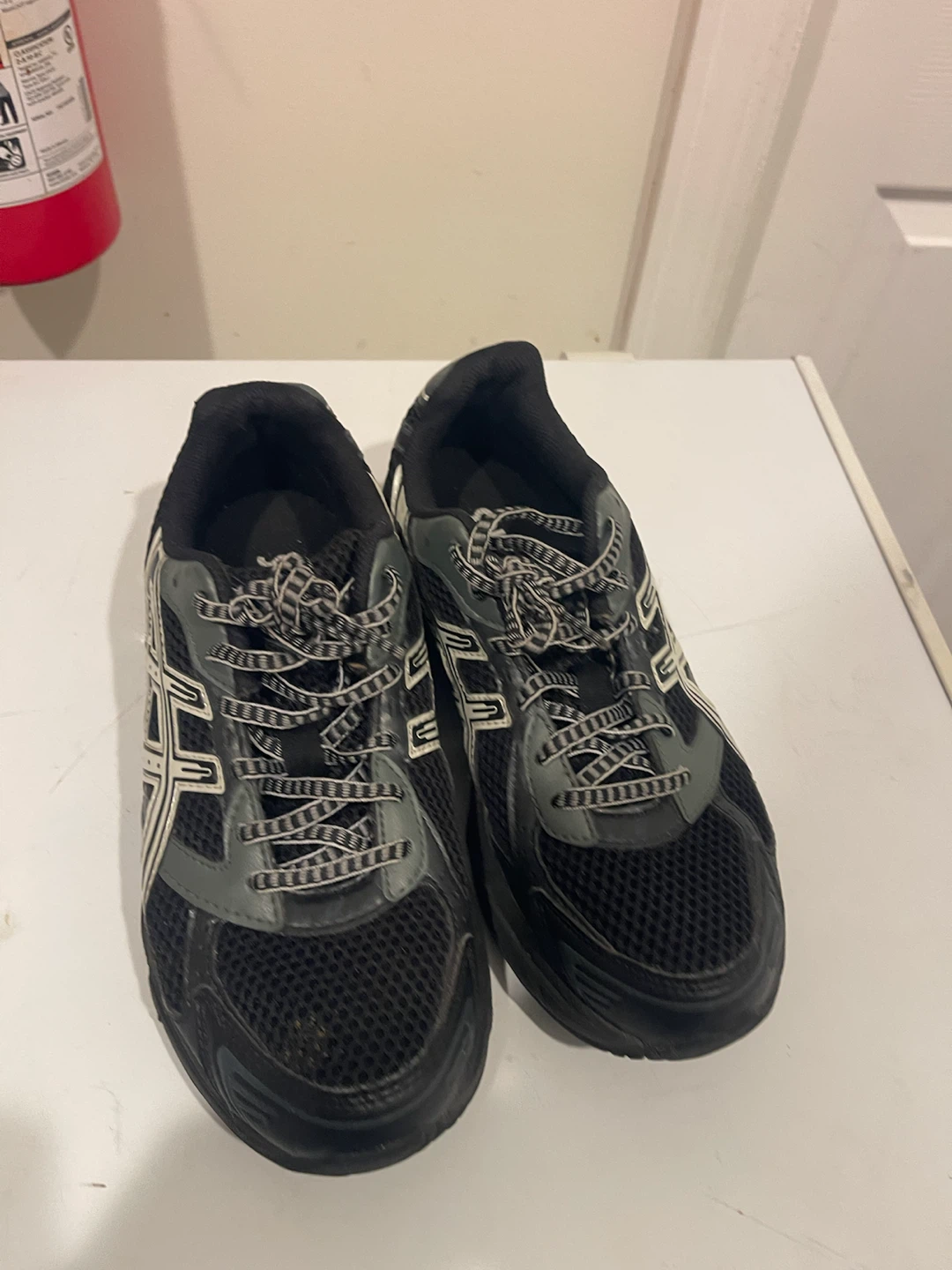 Asics Black and Grey Running Shoes - photo 2