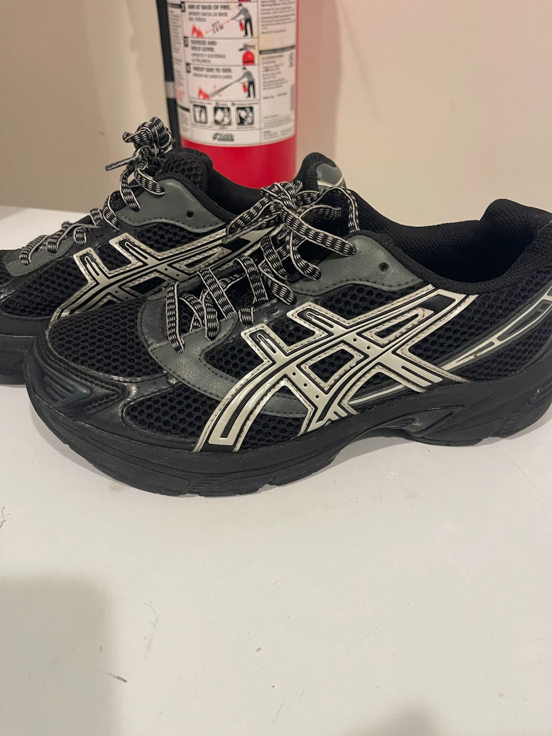 Asics Black and Grey Running Shoes - photo 4