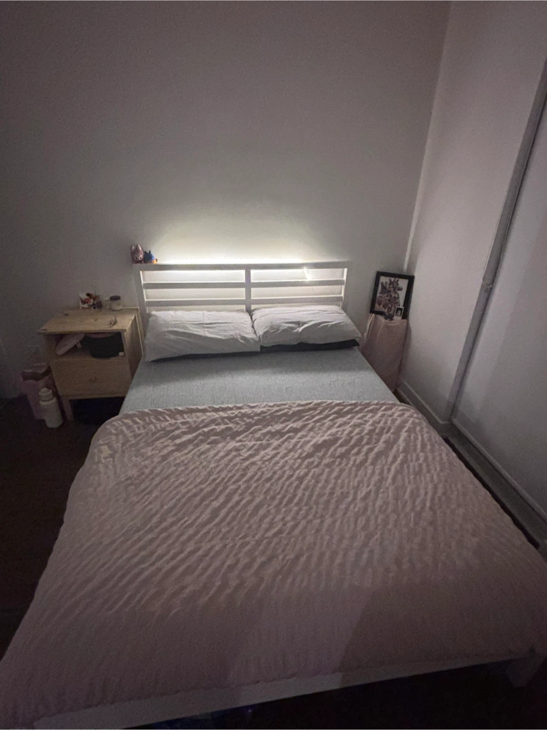 IKEA Bed, side table & Mattress. - photo 2