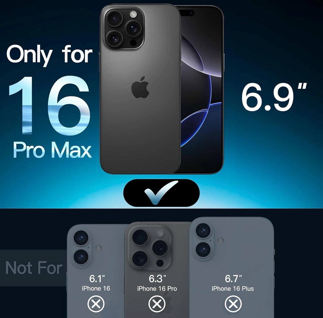 iPhone 16 Pro Max Protective Set (Cover/Screen/Lens) - photo 3