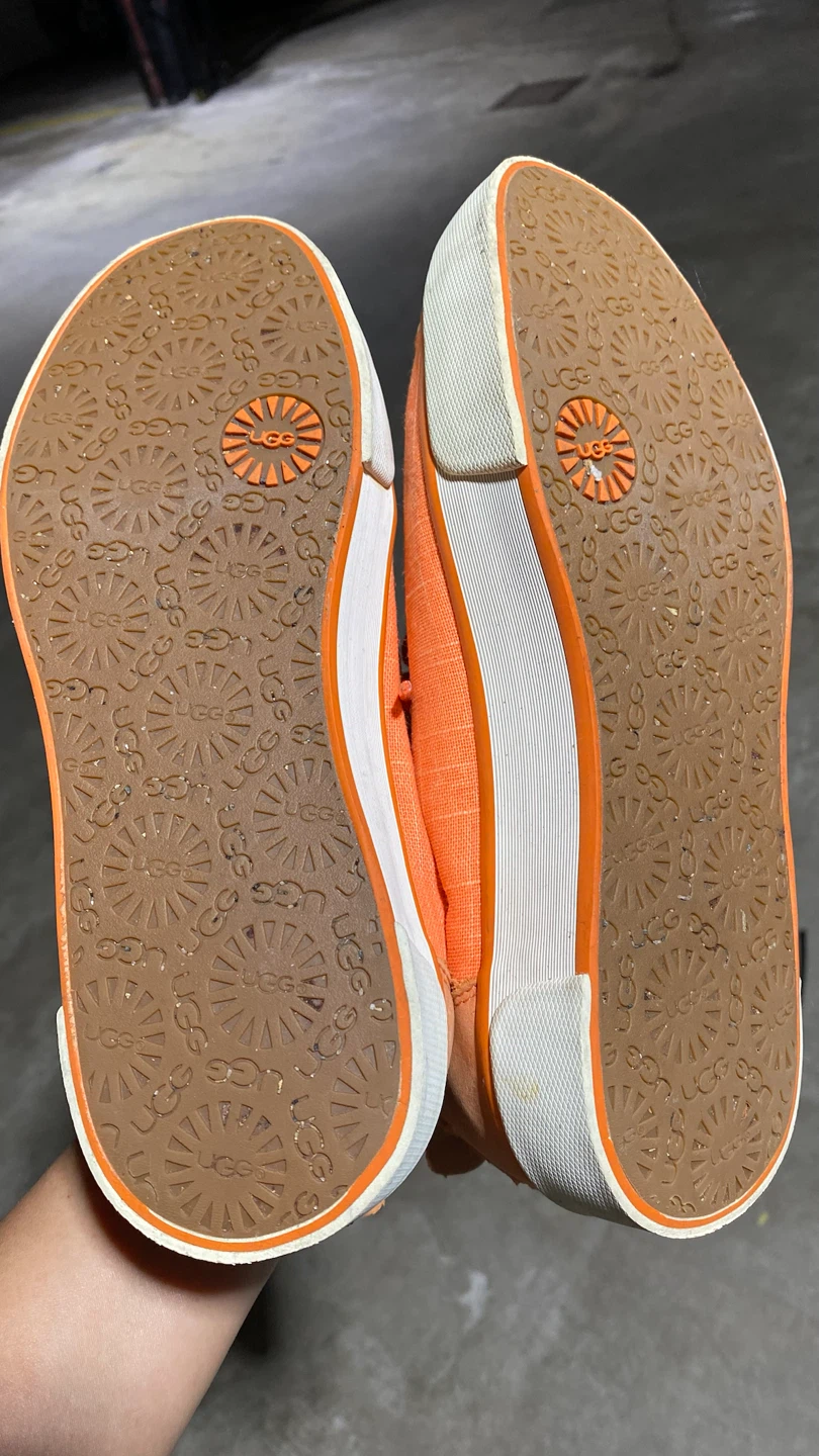 UGG Australia Orange Canvas Sneakers Size 8.5 - photo 4