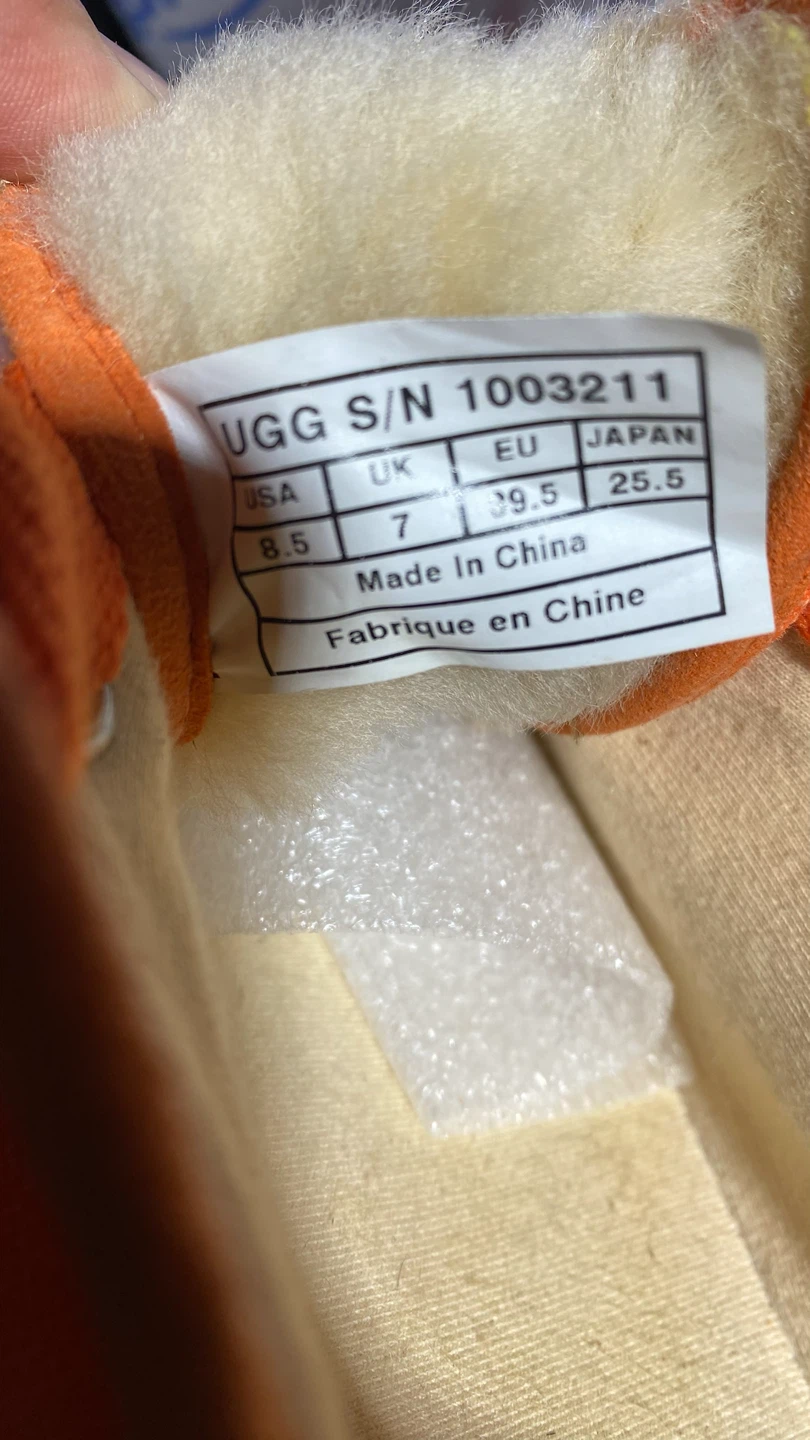 UGG Australia Orange Canvas Sneakers Size 8.5 - photo 5