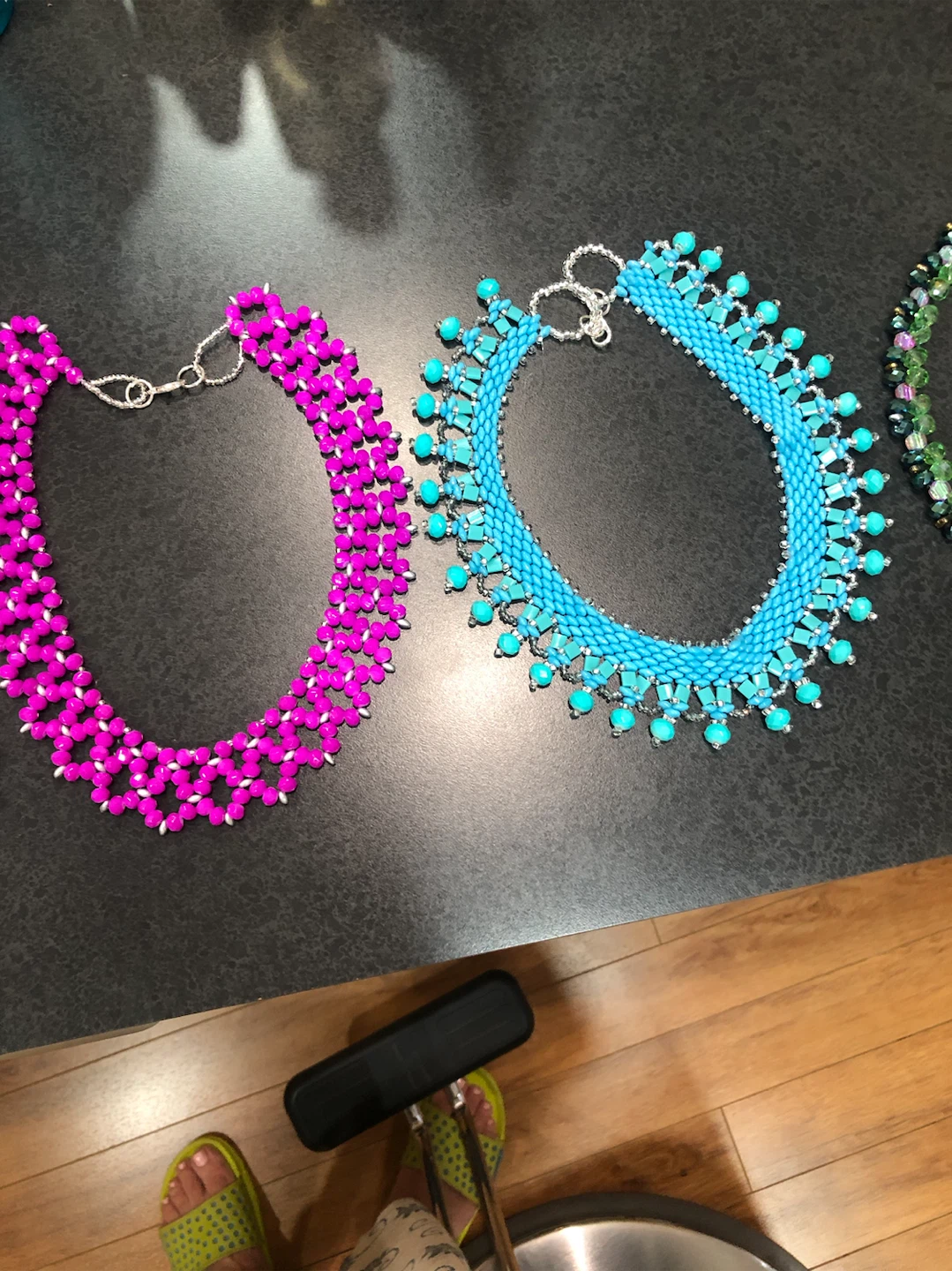 Set of 4 handcrafted beaded necklaces, $20 for each - photo 2