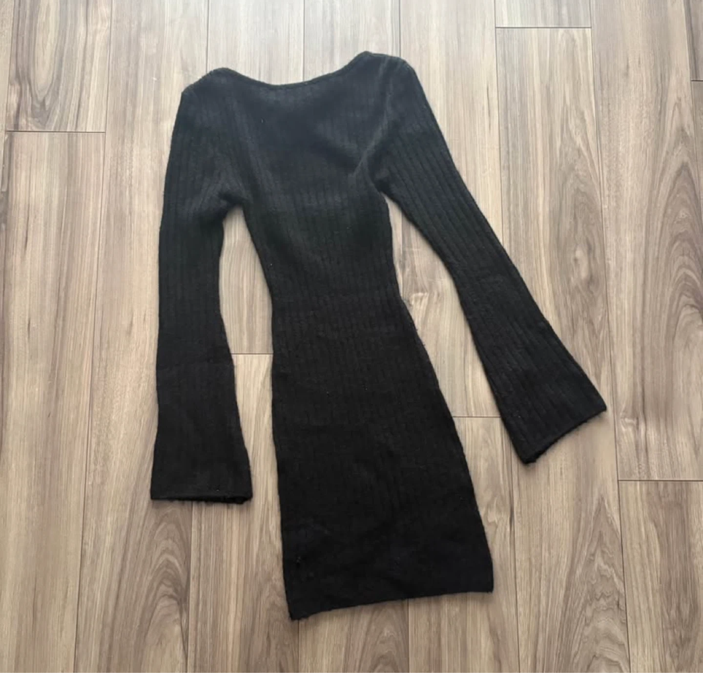 H&M Black long sleeve dress