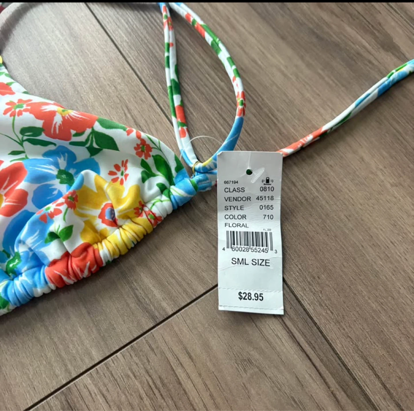 Brand New PacSun Floral Bikini Top - photo 2