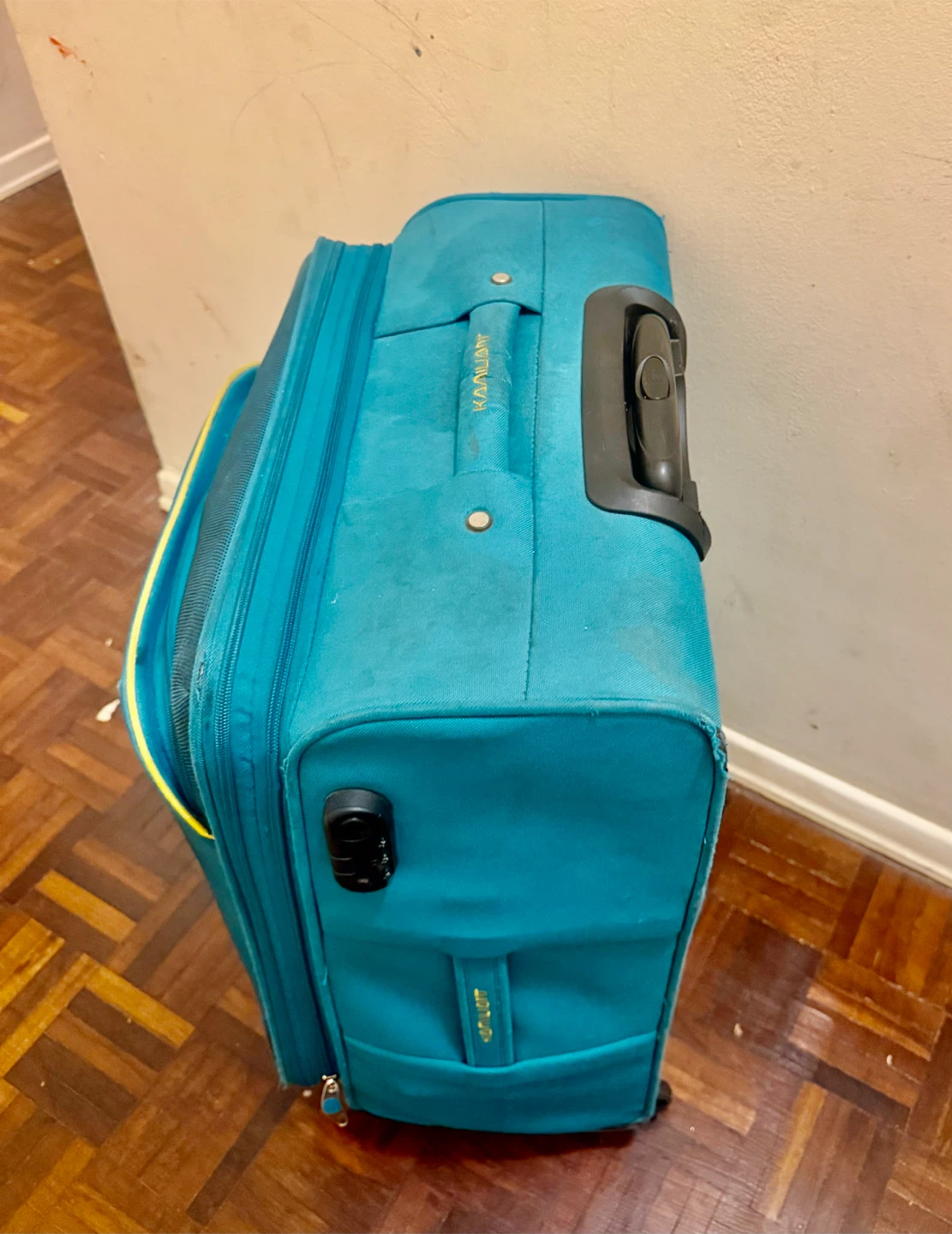 Kamilant teal medium size luggage trolley - photo 2