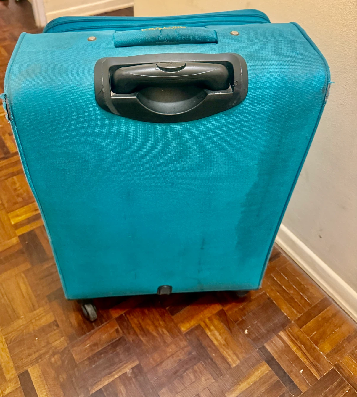 Kamilant teal medium size luggage trolley - photo 3