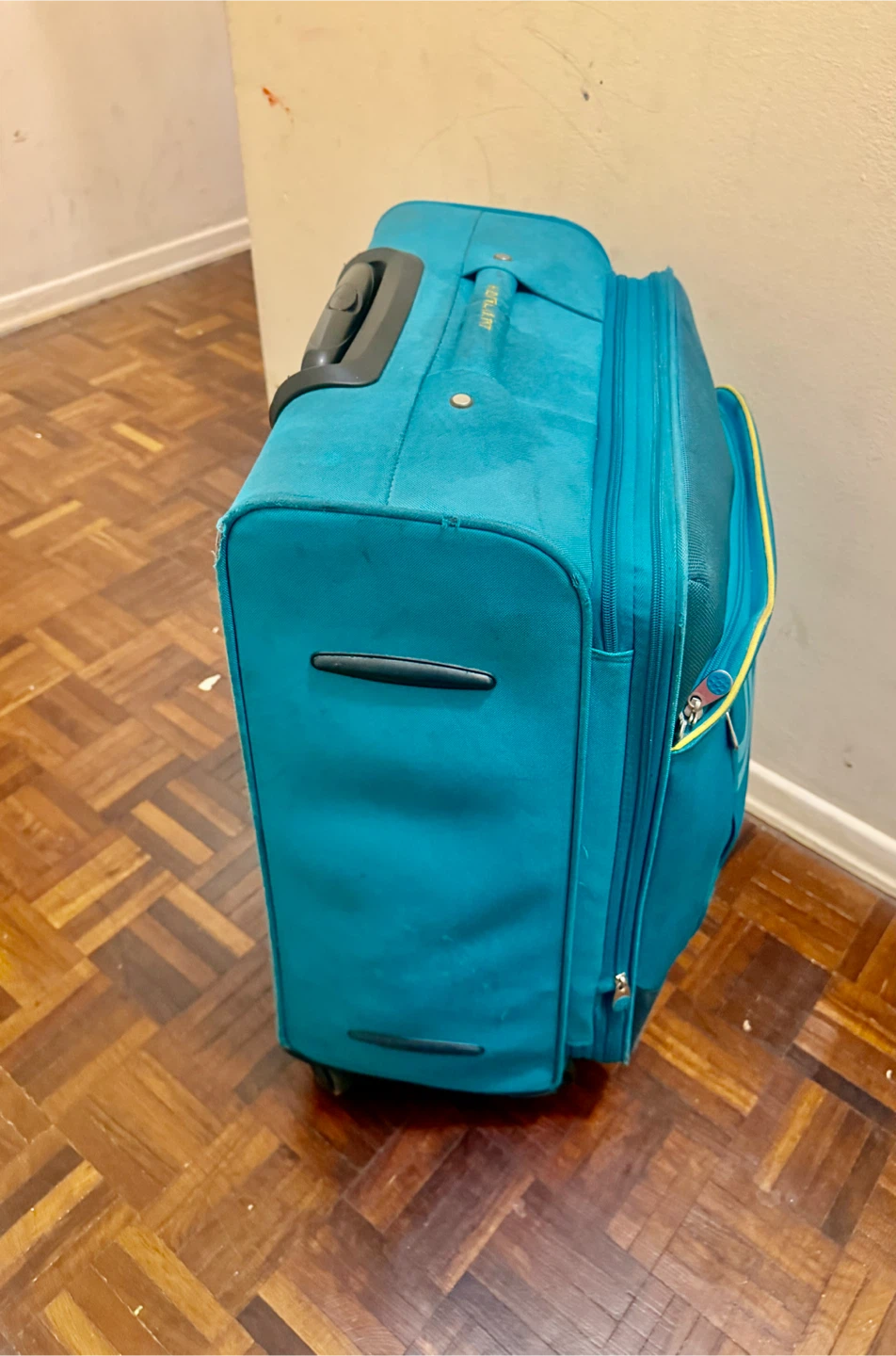 Kamilant teal medium size luggage trolley - photo 4