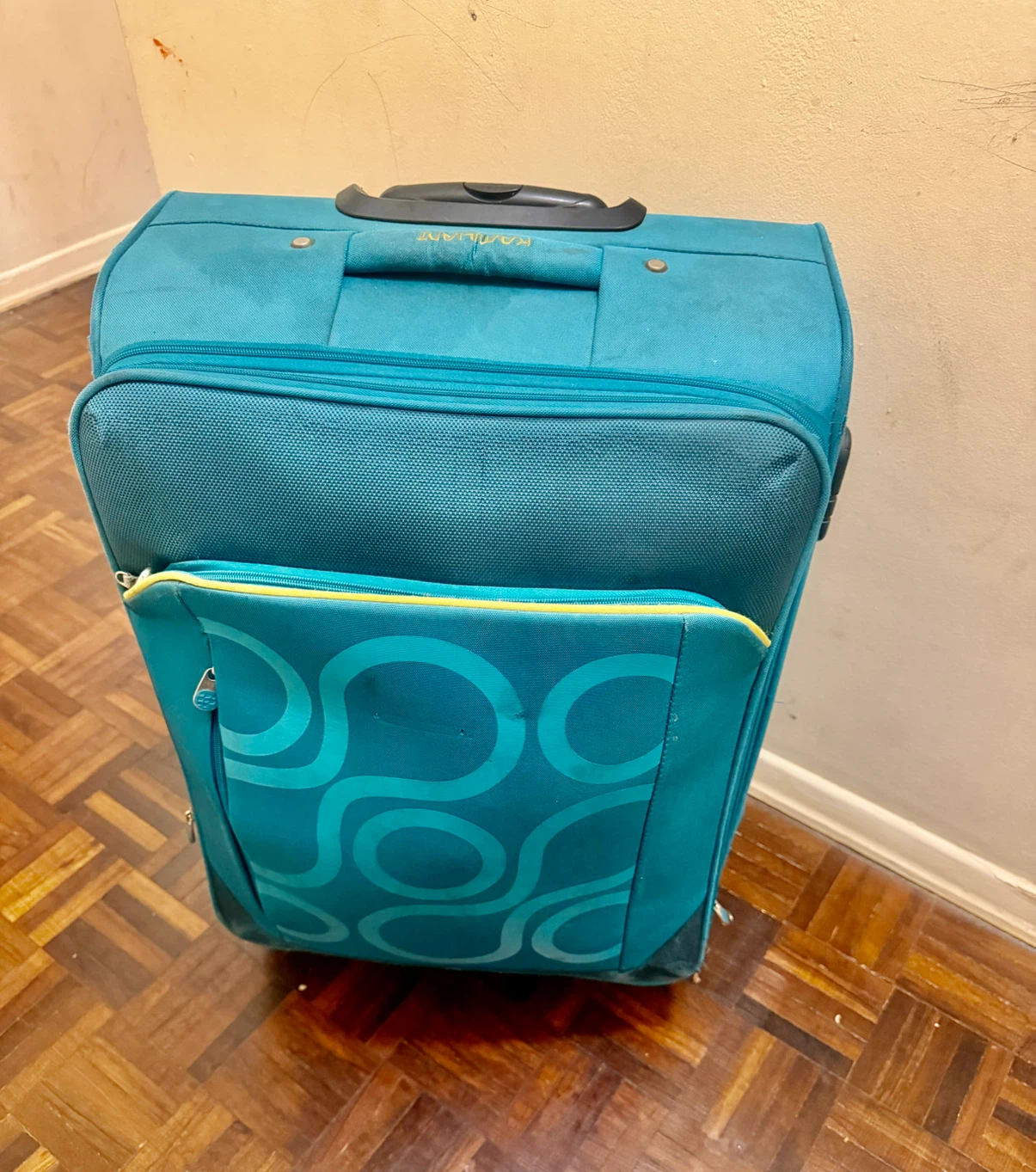 Kamilant teal medium size luggage trolley - photo 5
